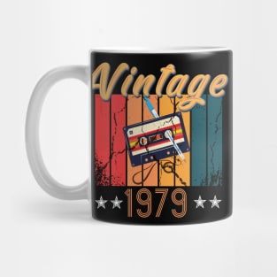 41th Birthday 41 Years Old 41th Vintage Retro cassette Mixtape Music Cassette 1979 Birthday Mug